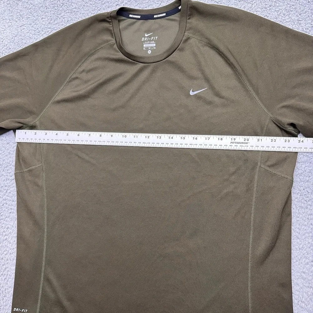 Nike Running 519700-321 Mens XL Nike Miler Dri-Fit L/S Green CrewNeck Shirt